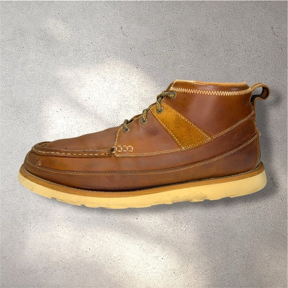 Twisted X Other - Twisted X MCA0007 Men’s 13M Brown Leather Moc Toe Wedge Sole Boots